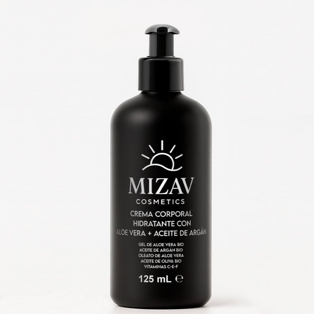 Crema Corporal Hidratante Con Aloe Vera + Aceite de Argan