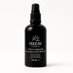 Doble Pureza, tónico bifásico desmaquillante con agua de rosa y aloe vera, envase de Mizav Cosmetics